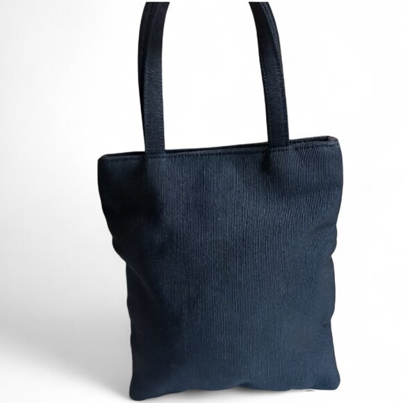 Liz Claiborne Black Beaded Embroidered Mini Tote – Small & Chic - Picture 3 of 8